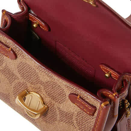 Coach Satchel Crossbody  Brown Handbag-3