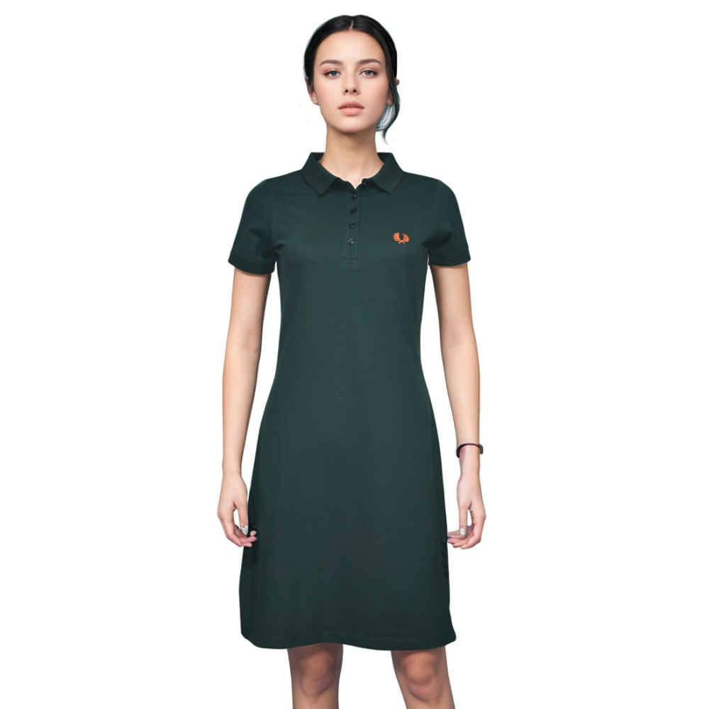 Fred Perry Embroidery Logo Green Premium Dress-thumb-1