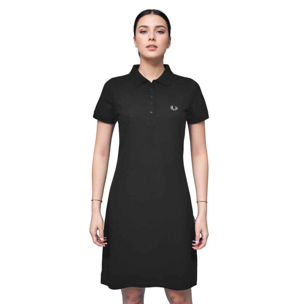 Fred Perry Embroidery Logo Black Premium Dress-1