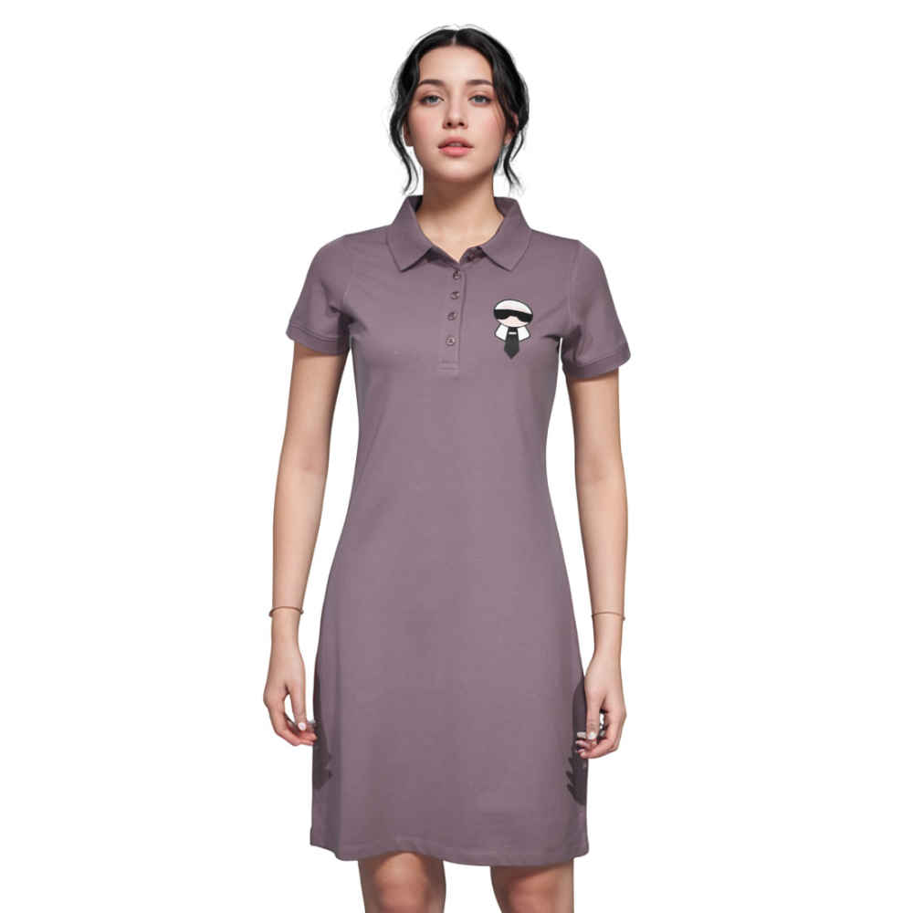 Karl Lagerfeld Purple Premium Quality Dress-1