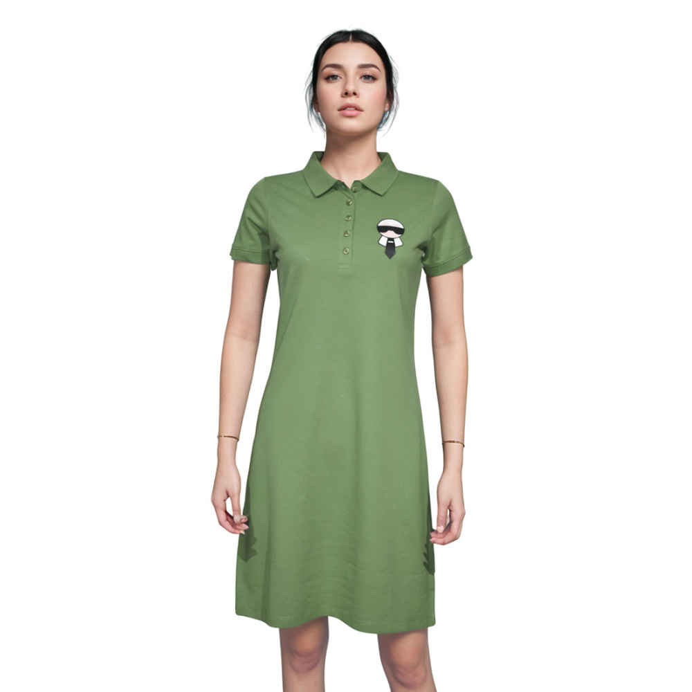 Karl Lagerfeld Green Premium Quality Dress-1