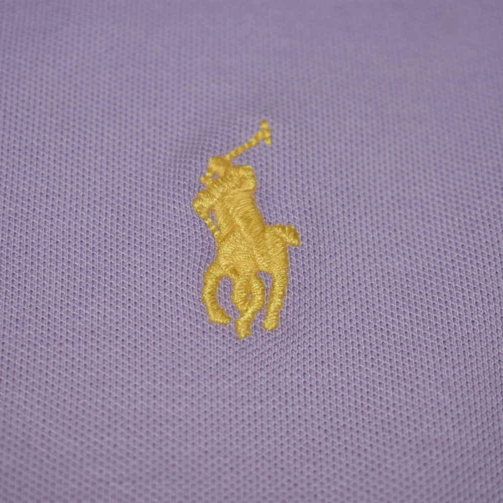 Ralph Lauren Embroidery Logo Purple Premium Dress-thumb-3