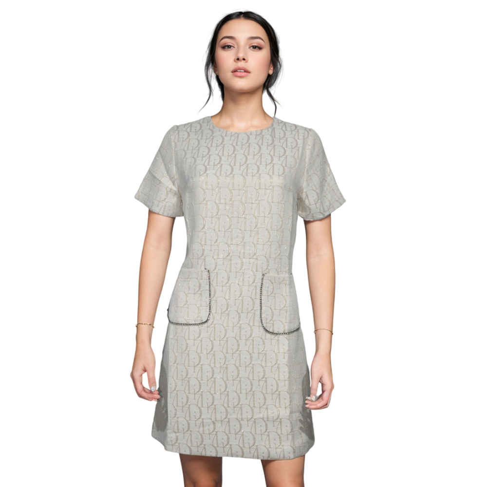 Dior Premium Cream Quality Cream Dress-1