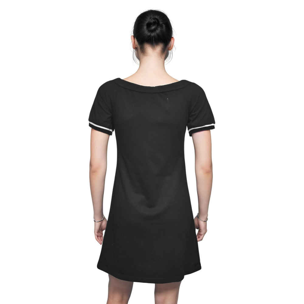 Celine Black Premium Quality Mini Polo Dress-2