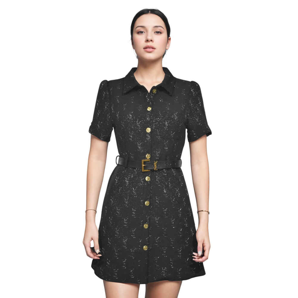 YSL Black Premium Quality Dress-1