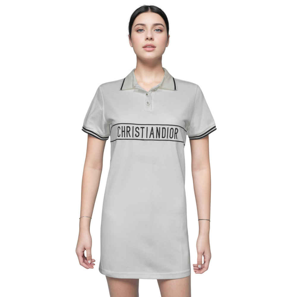 Dior White Premium Quality Dress-thumb-1