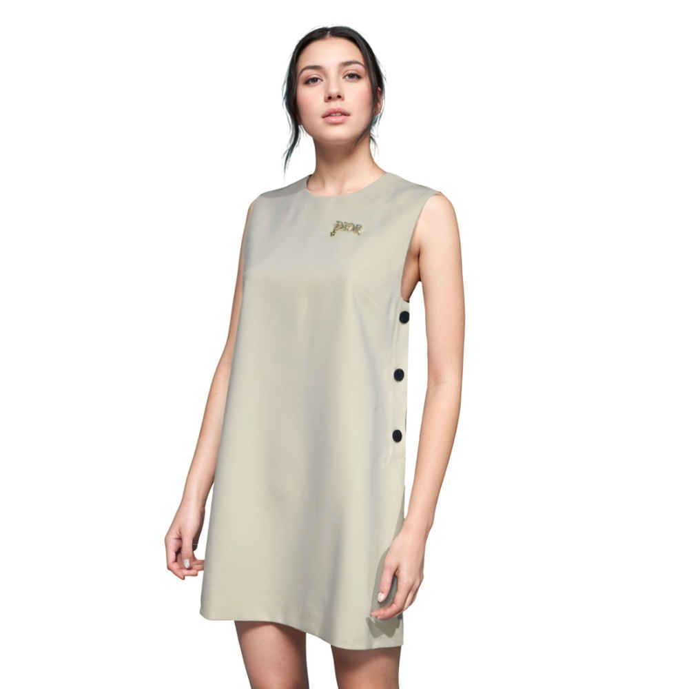 Dior Cream Premium Quality Luxury Dress-thumb-0