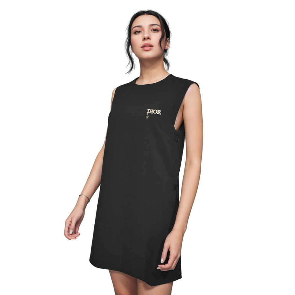 Dior Black Premium Quality Womens Dress-thumb-0
