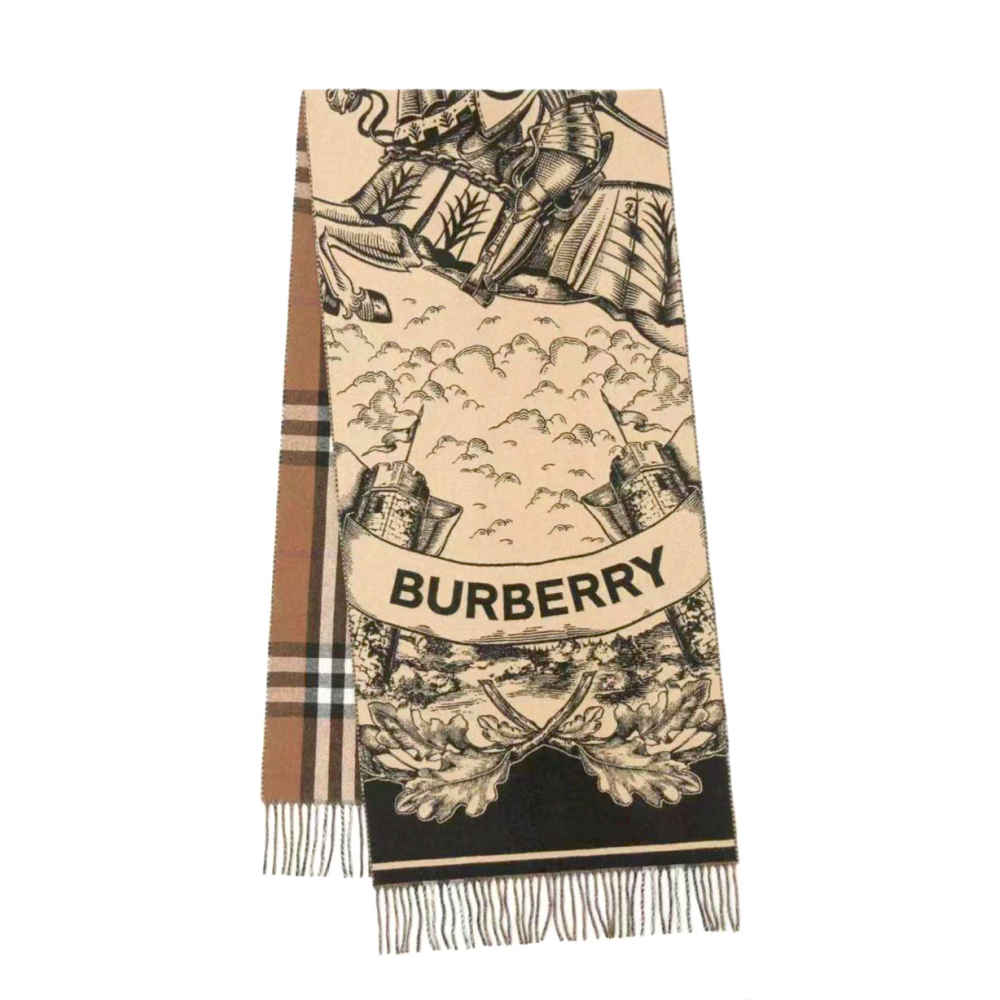 Burberry Reversible EKD Cashmere Scarf-2