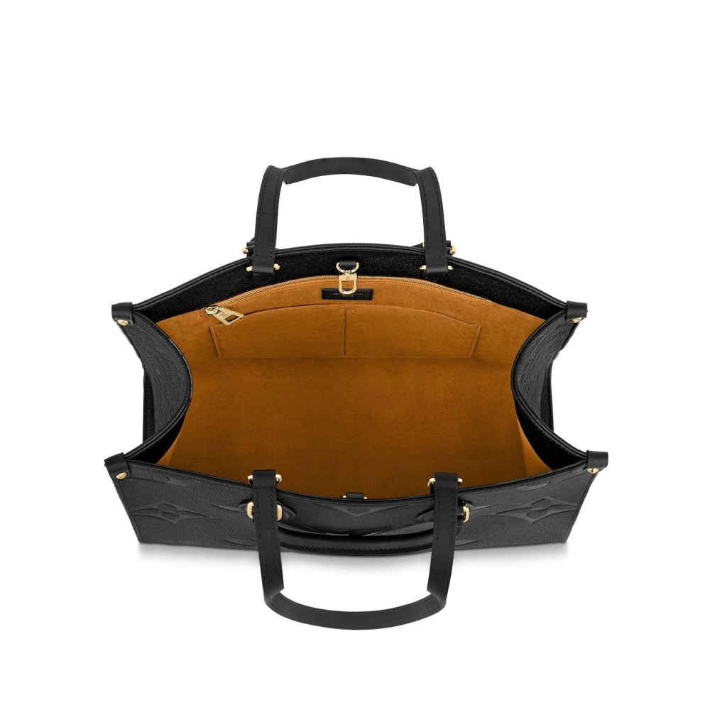 Louis Vuitton Onthego MM Black Tote Bag-3