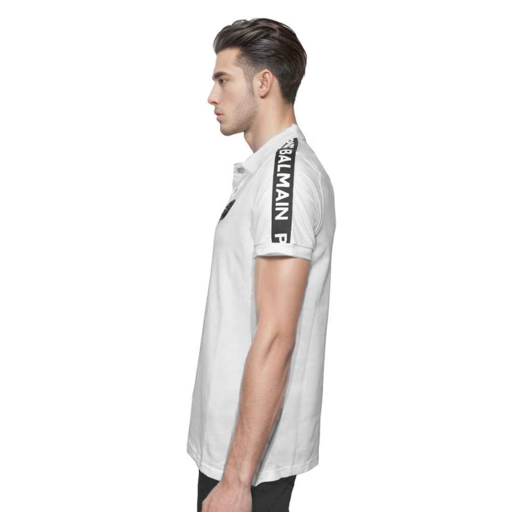 Balmain White Premium Quality Cotton T-shirt-2