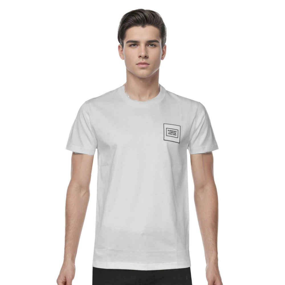Burberry Patch White Premium Quality T-shirt-thumb-0
