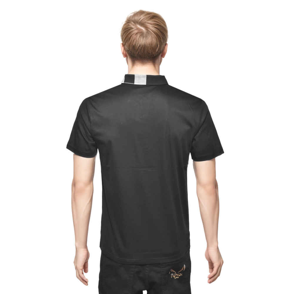 Burberry Black Premium Quality Polo Tees-thumb-1