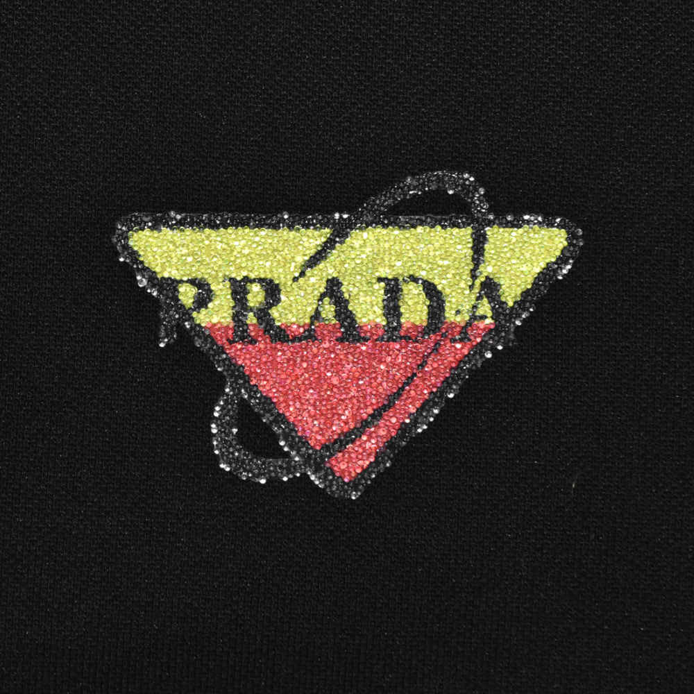 Prada Black Premium Quality Polo Tees-thumb-3