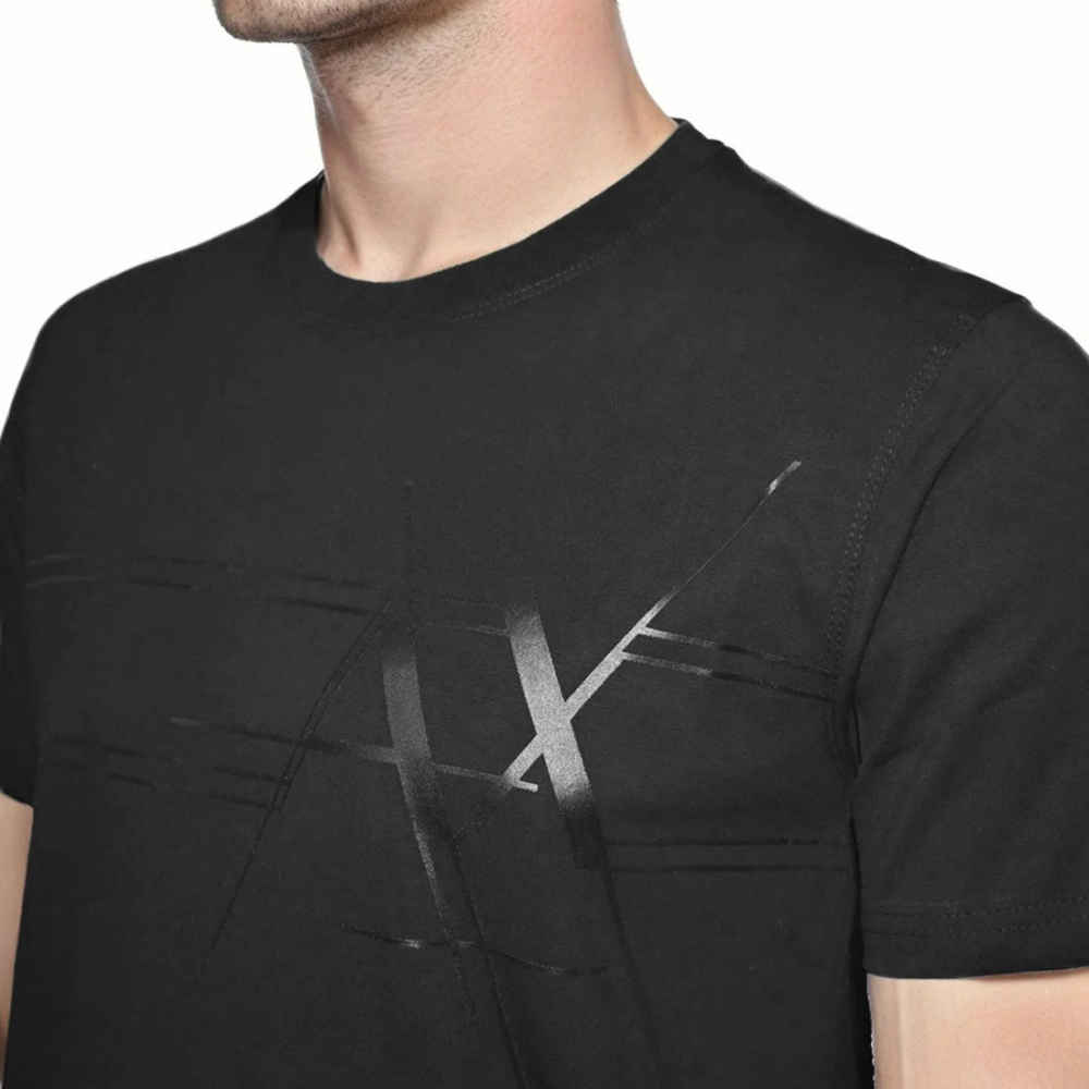 Armani Exchange Black Regular Fit T-shirt-2