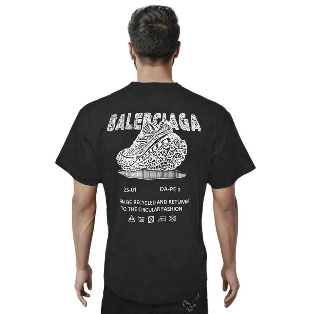 Balenciaga Black Premium Quality T-shirt-thumb-1