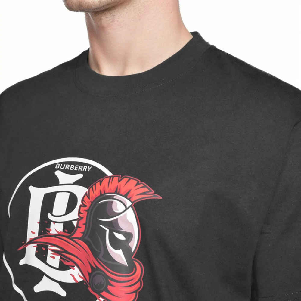 Burberry Black Premium Quality T-shirt-thumb-2