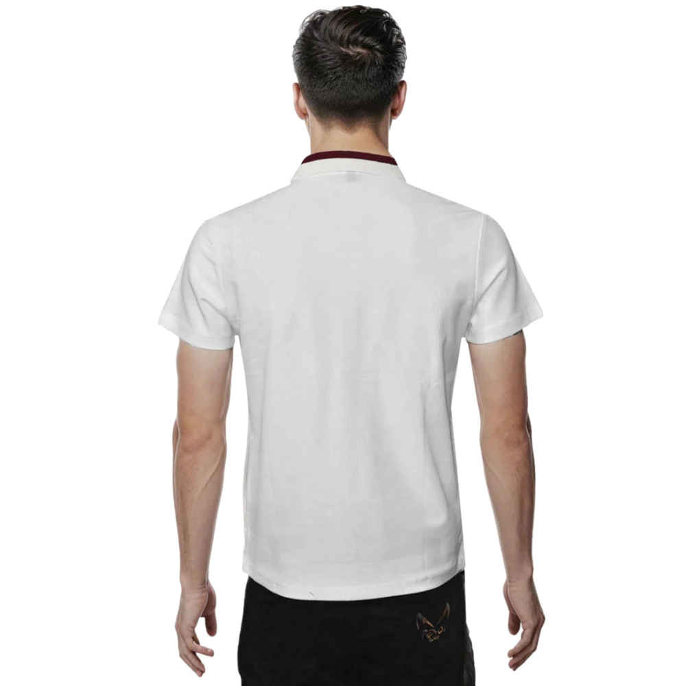Salvatore Ferragamo Embroidered logo White Polo T-shirt-thumb-1