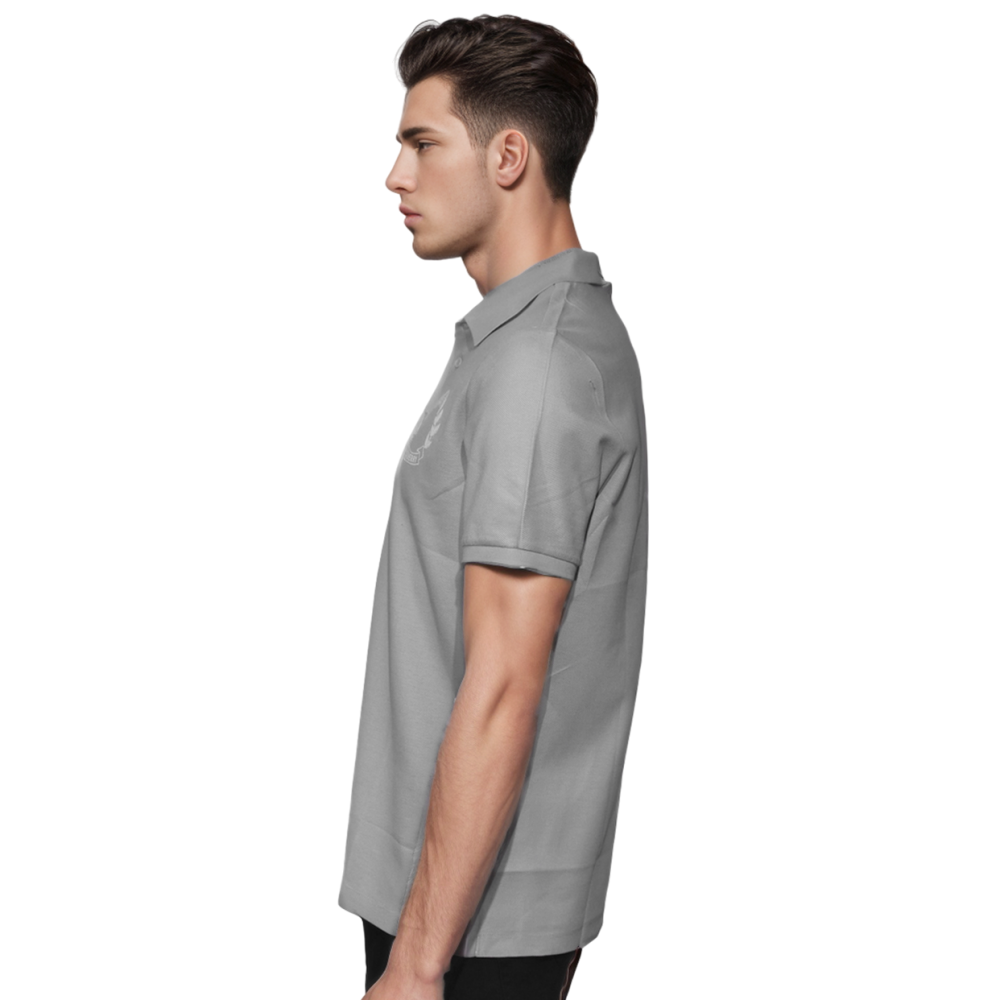 Burberry Grey Premium Quality Polo Luxury T-shirt-thumb-2