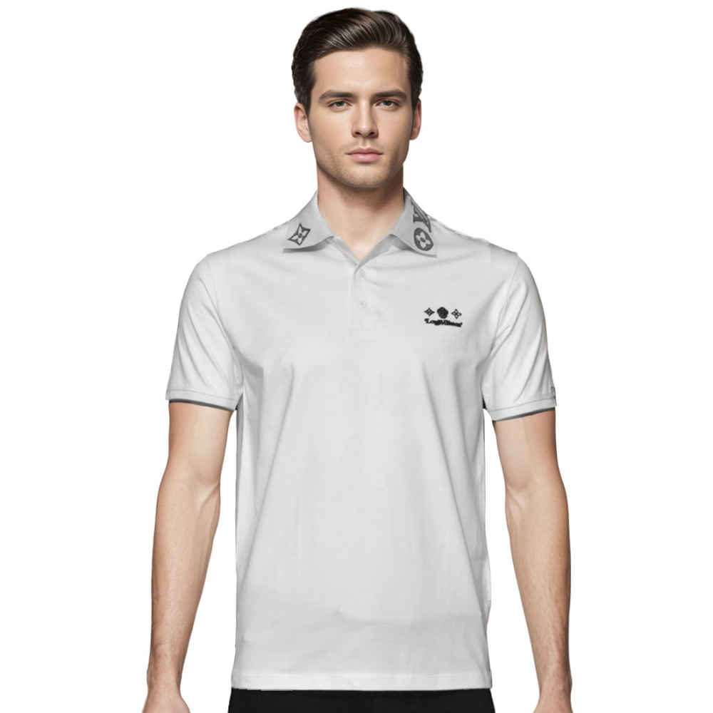 Louis Vuitton White Premium Quality T-shirt-thumb-0