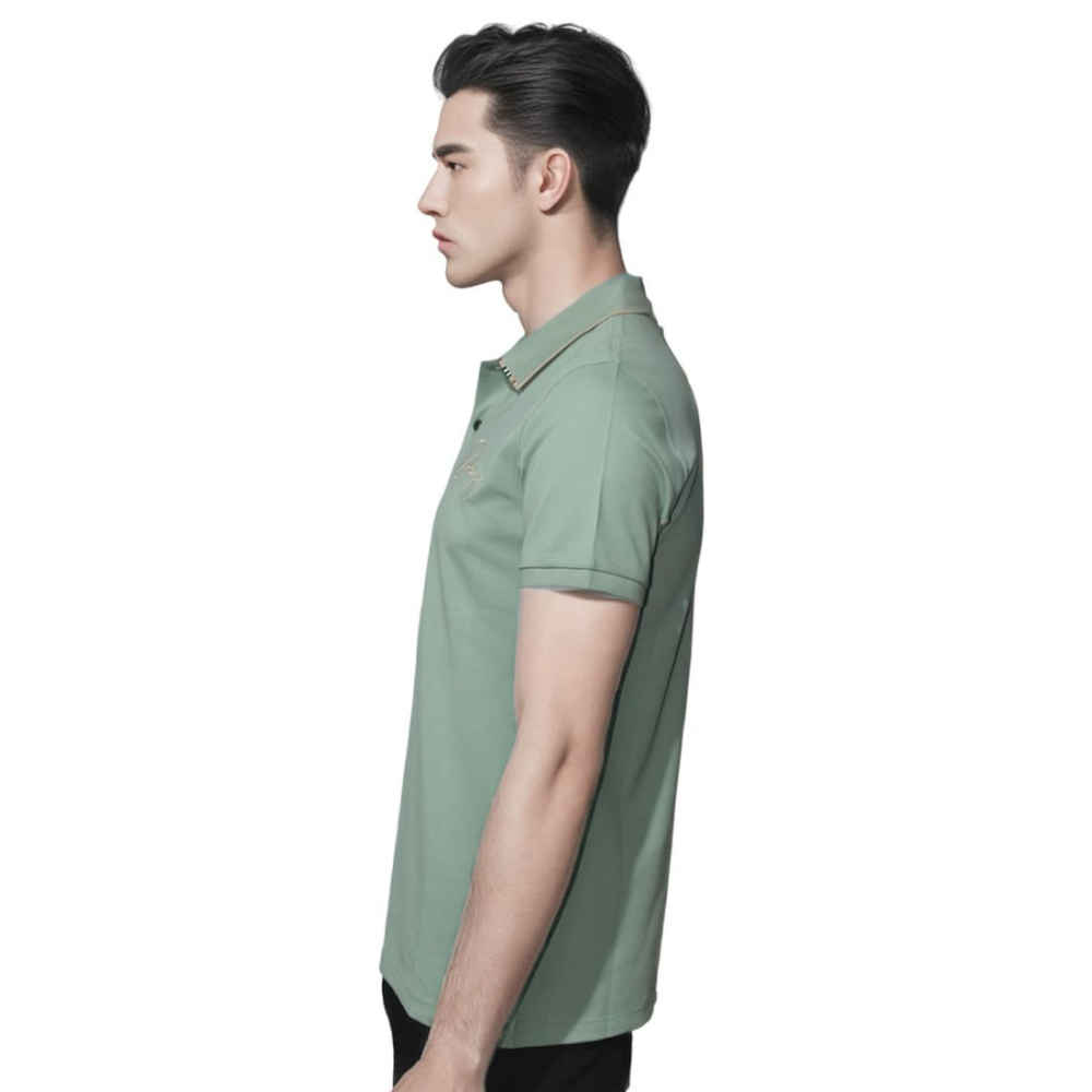 Burberry Green Premium Quality Polo Tees-thumb-2