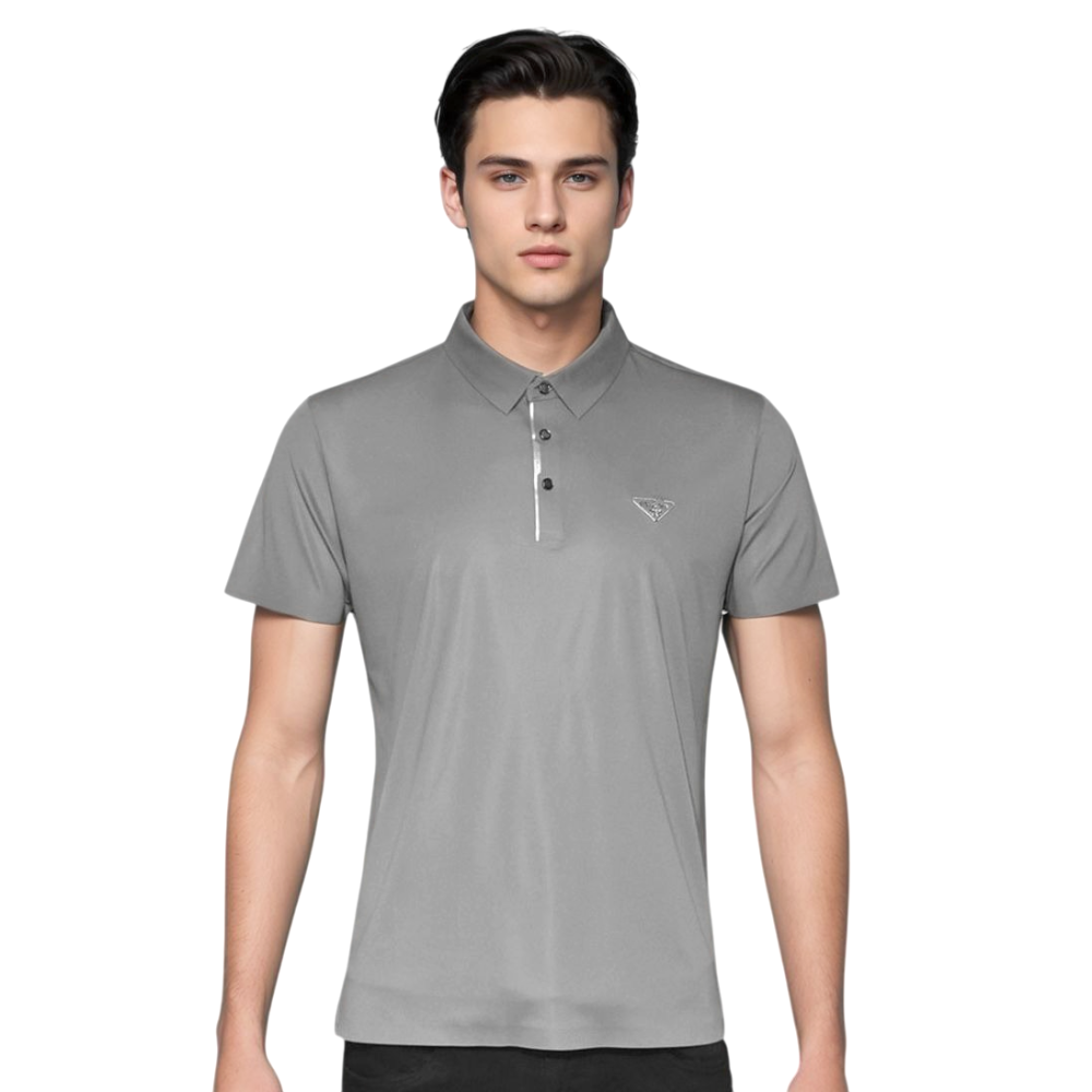 Prada Grey Premium Quality T-shirt-thumb-0