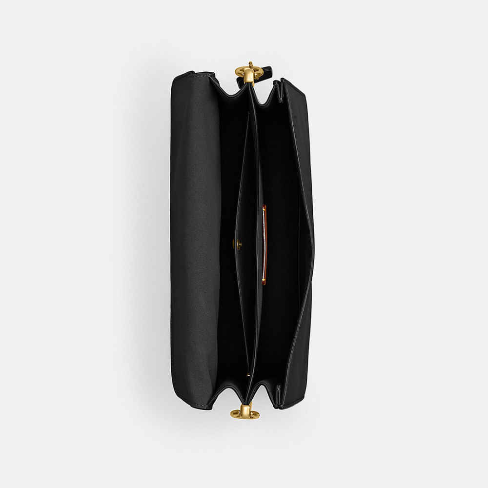 Coach Chain Tabby Black Shoulder Bag-thumb-2