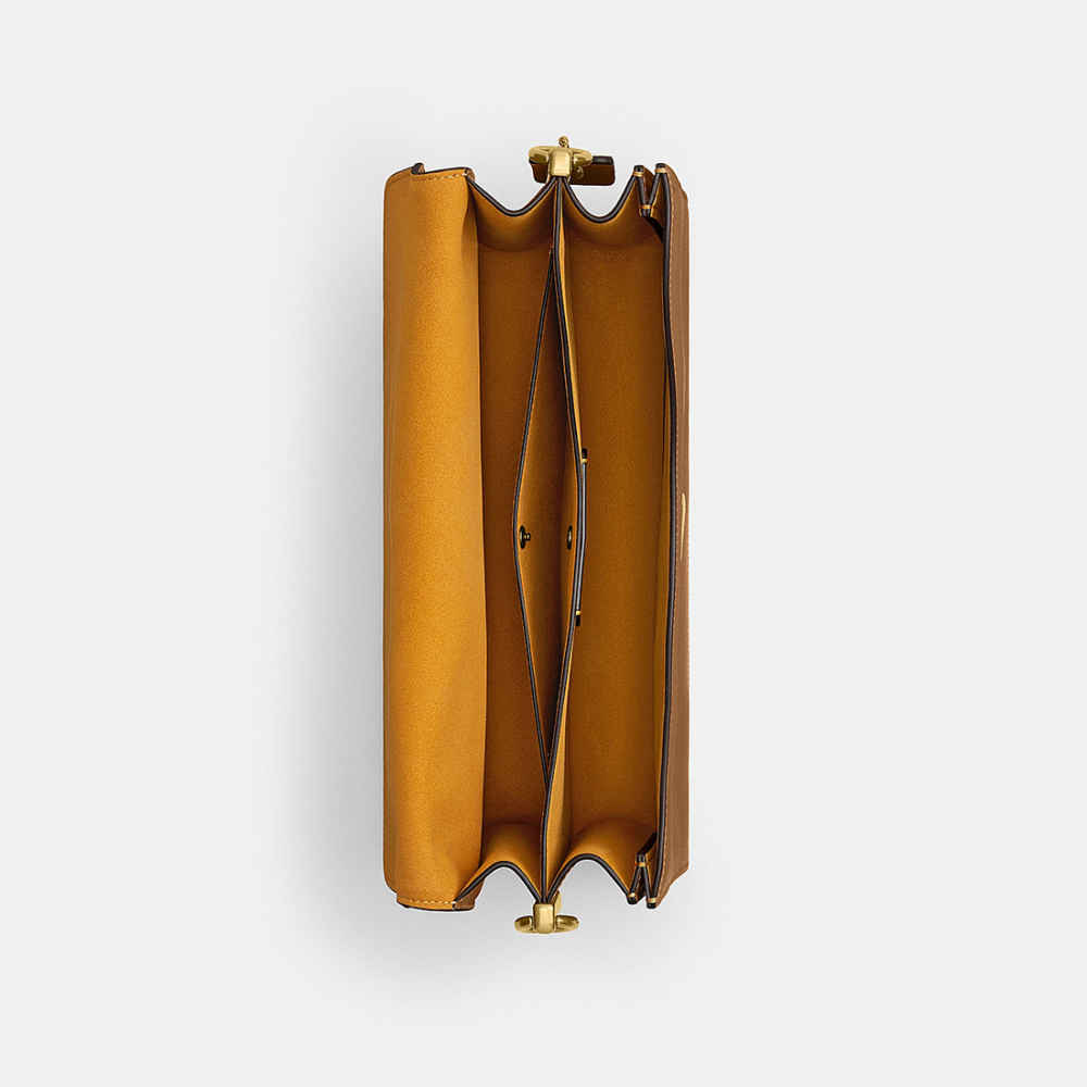 Coach Chain Tabby Brown Shoulder Bag-thumb-2