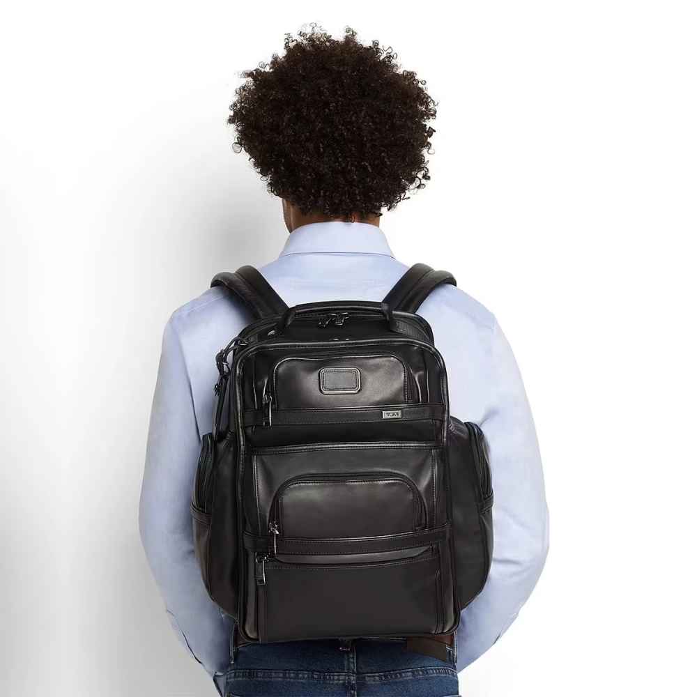 Tumi Brief Pack Leather Backpack-5