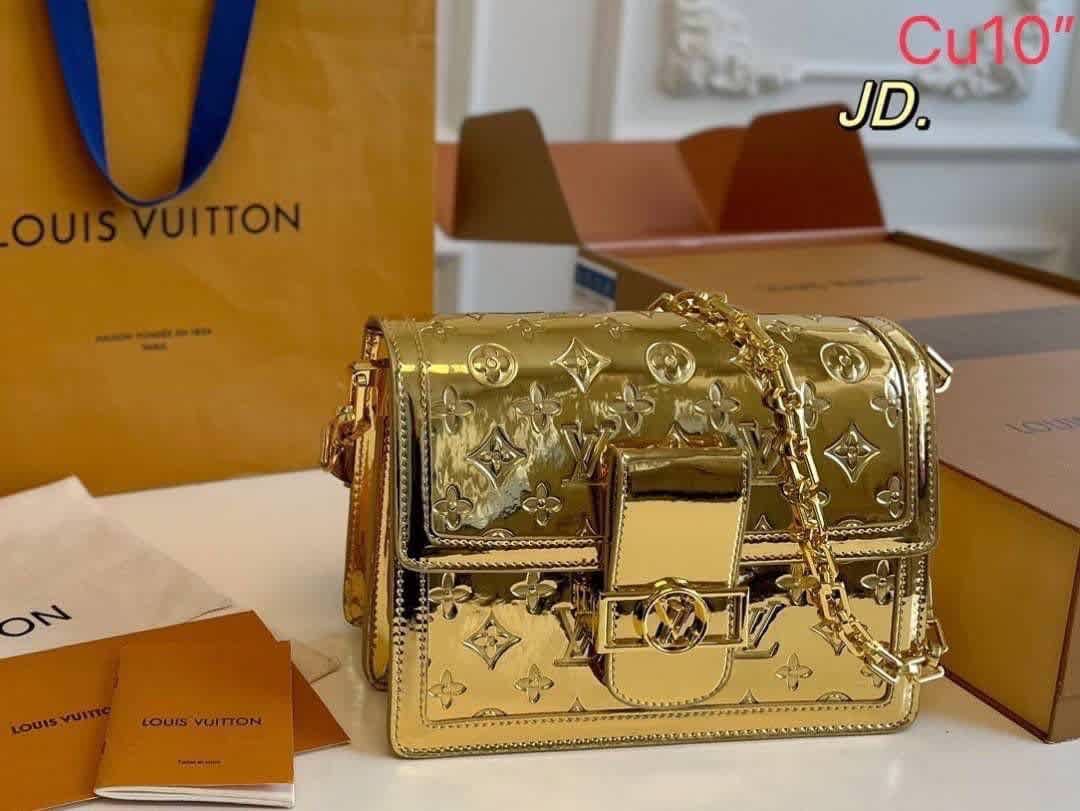 Louis Vuitton Dauphine Golden Shoulder Bag-thumb-0