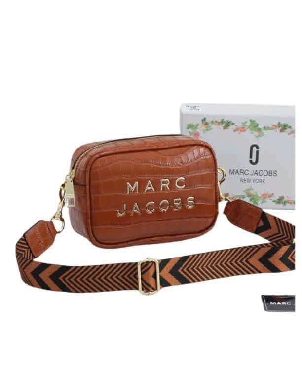 Marc Jacobs Croco Print Flash Brown Crossbody Bag-thumb-0