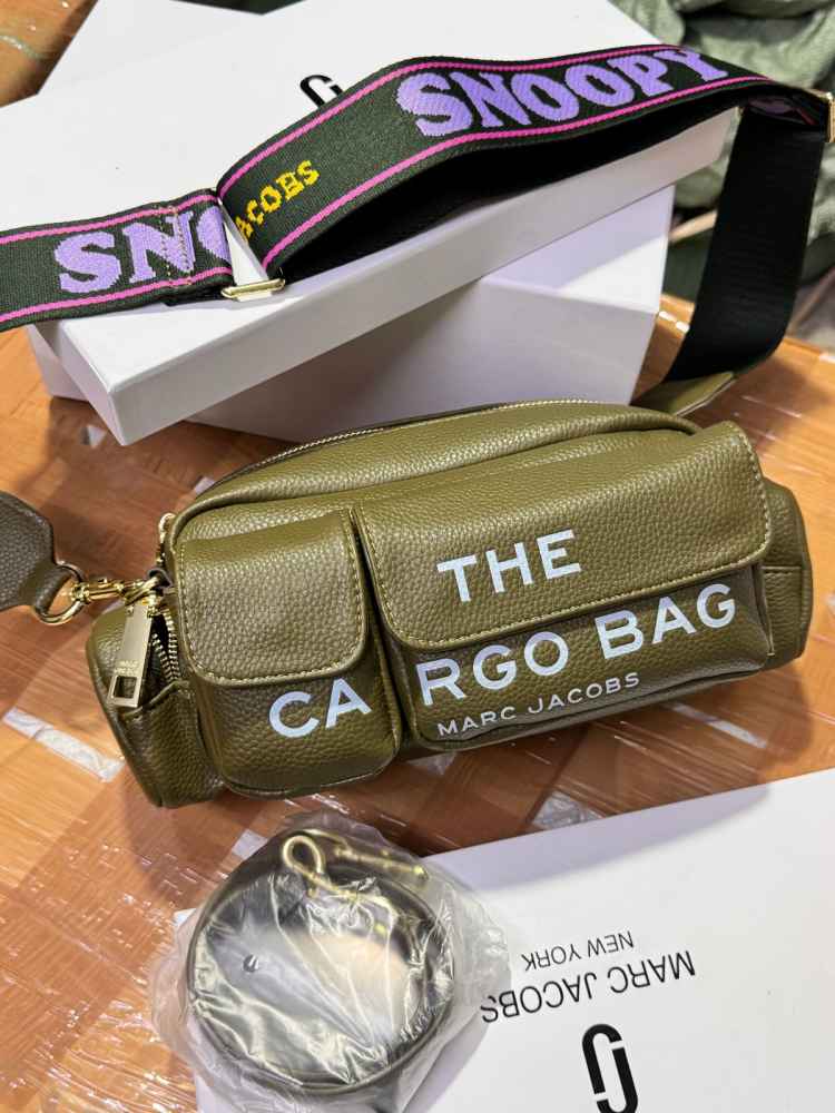 Marc Jacob Green Leather Cargo Bag-thumb-0