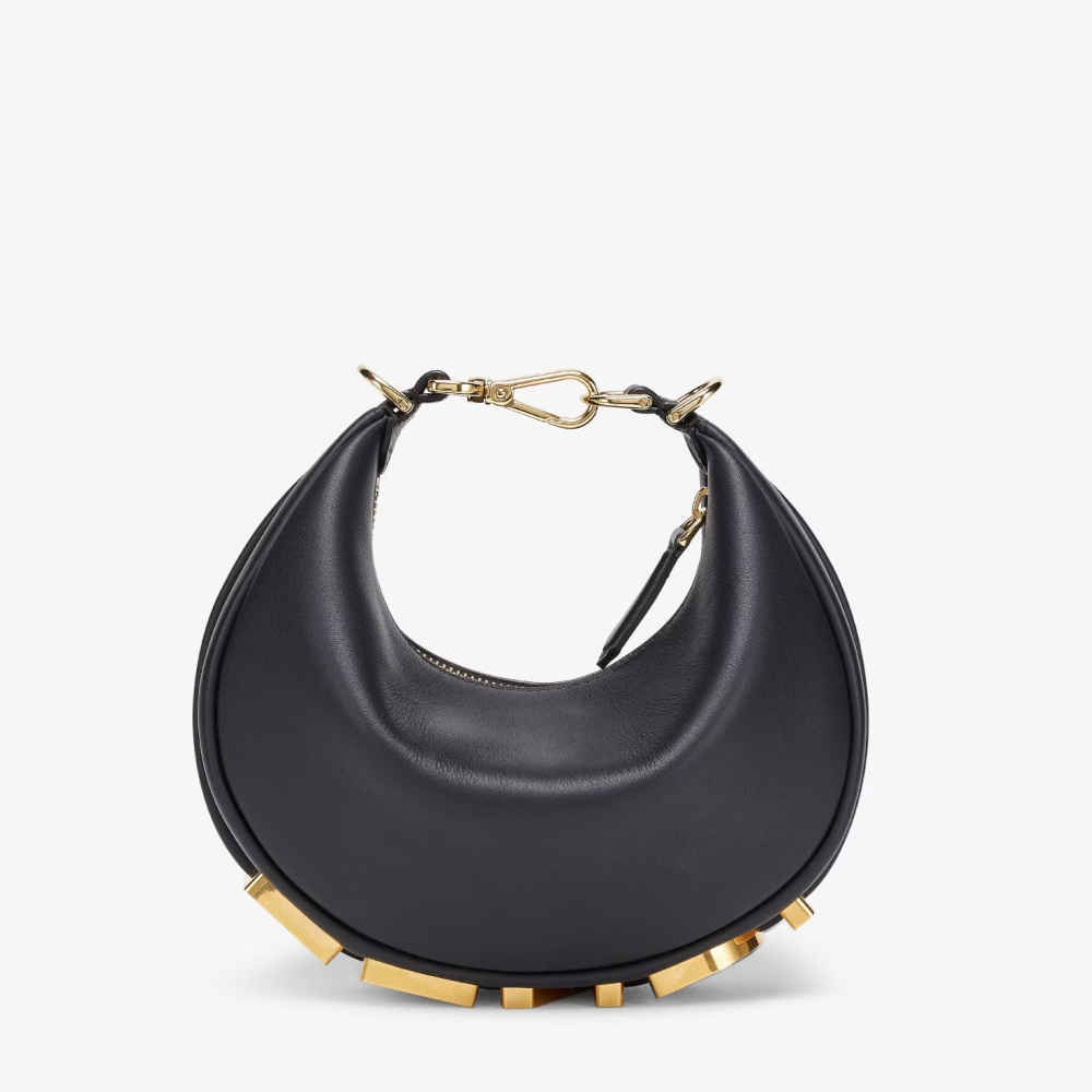 Fendi Fendigraphy Mini Black leather mini-bag-thumb-0