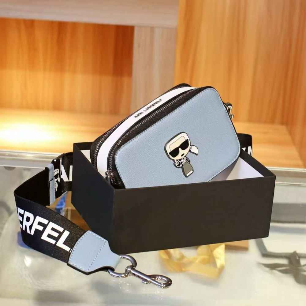 Karl Snapshot Blue Sling Bag-thumb-0