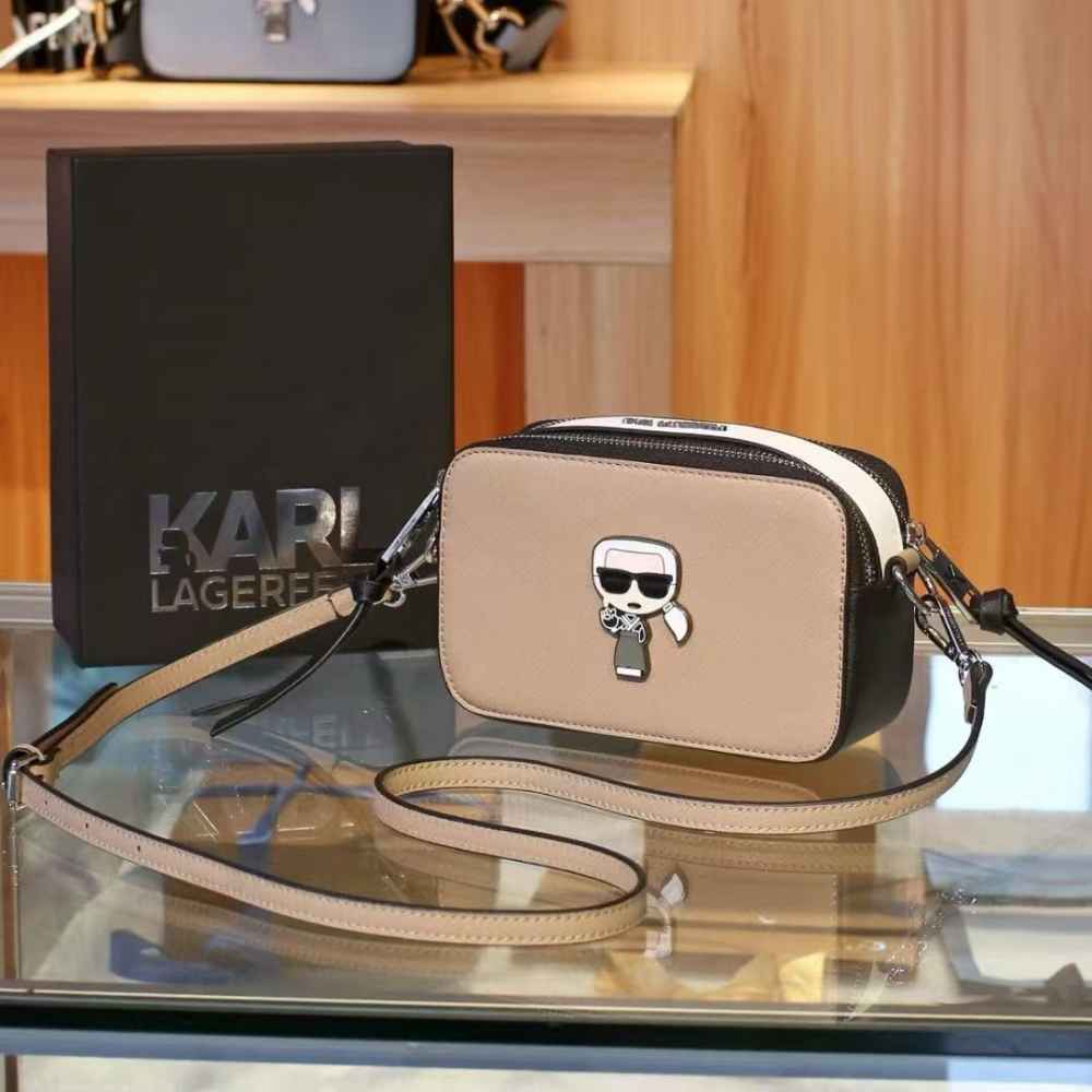 Karl Snapshot Beige Sling Bag-thumb-0