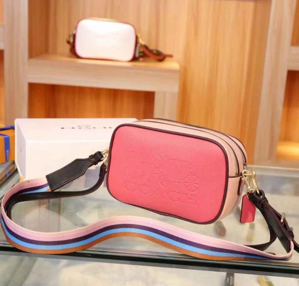 Coach Premium Pink Crossbody Bag-thumb-0