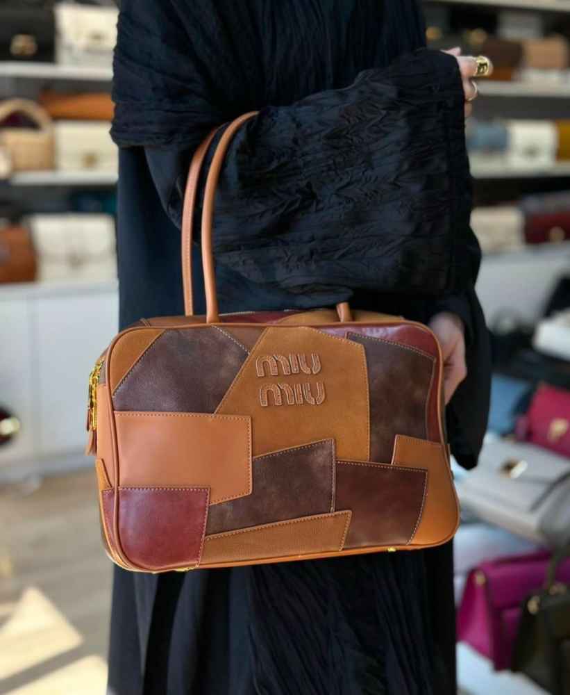 MIU MIU IVY leather patchwork bag-1