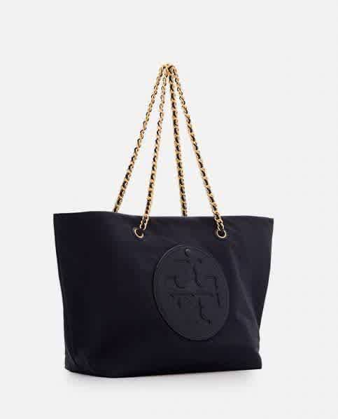 Tory Burch ella Black Shopping Bag-thumb-0
