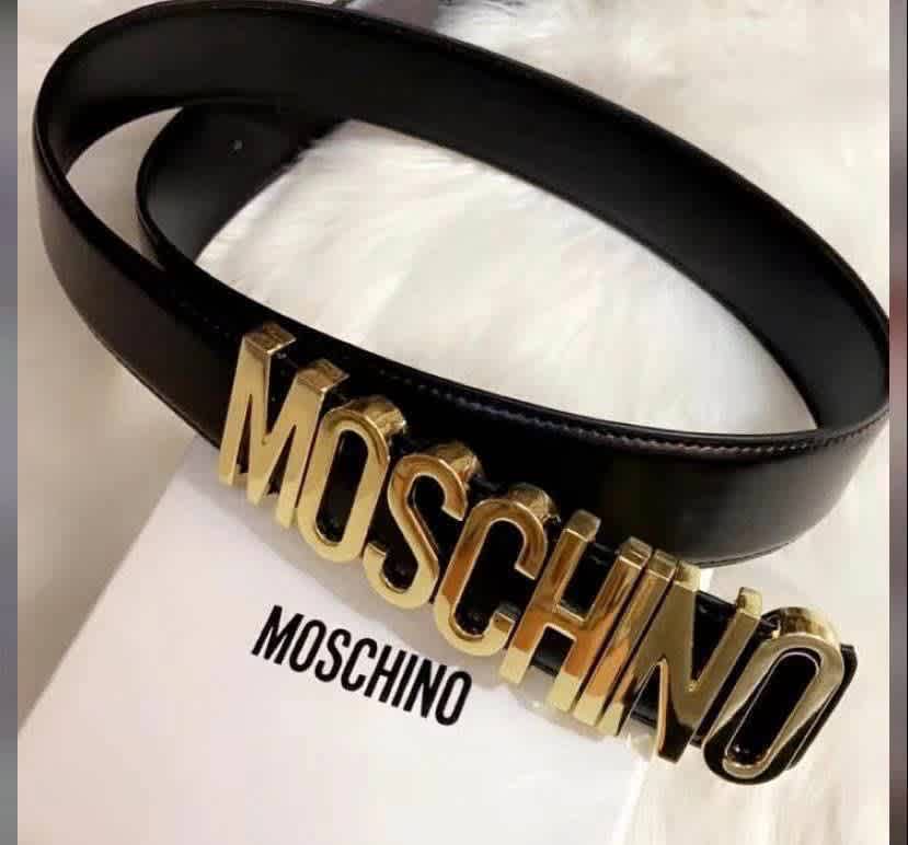 Moschino Black & Golden Premium Quality Belt-2