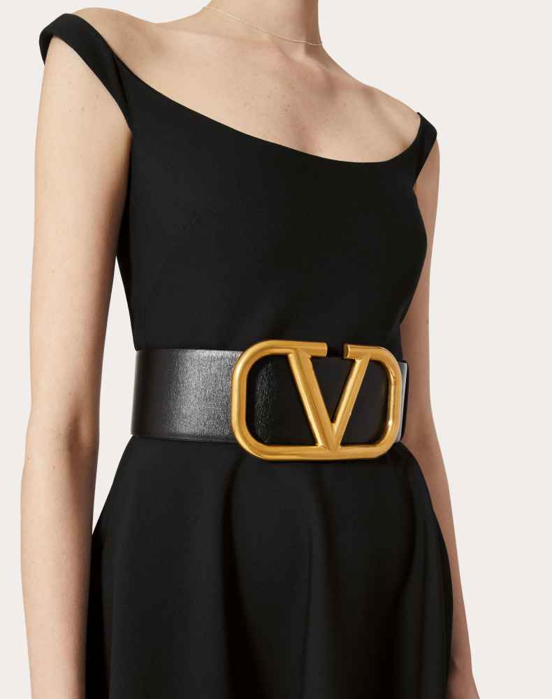 Valentino Black & Golden Premium Quality Belt-thumb-0