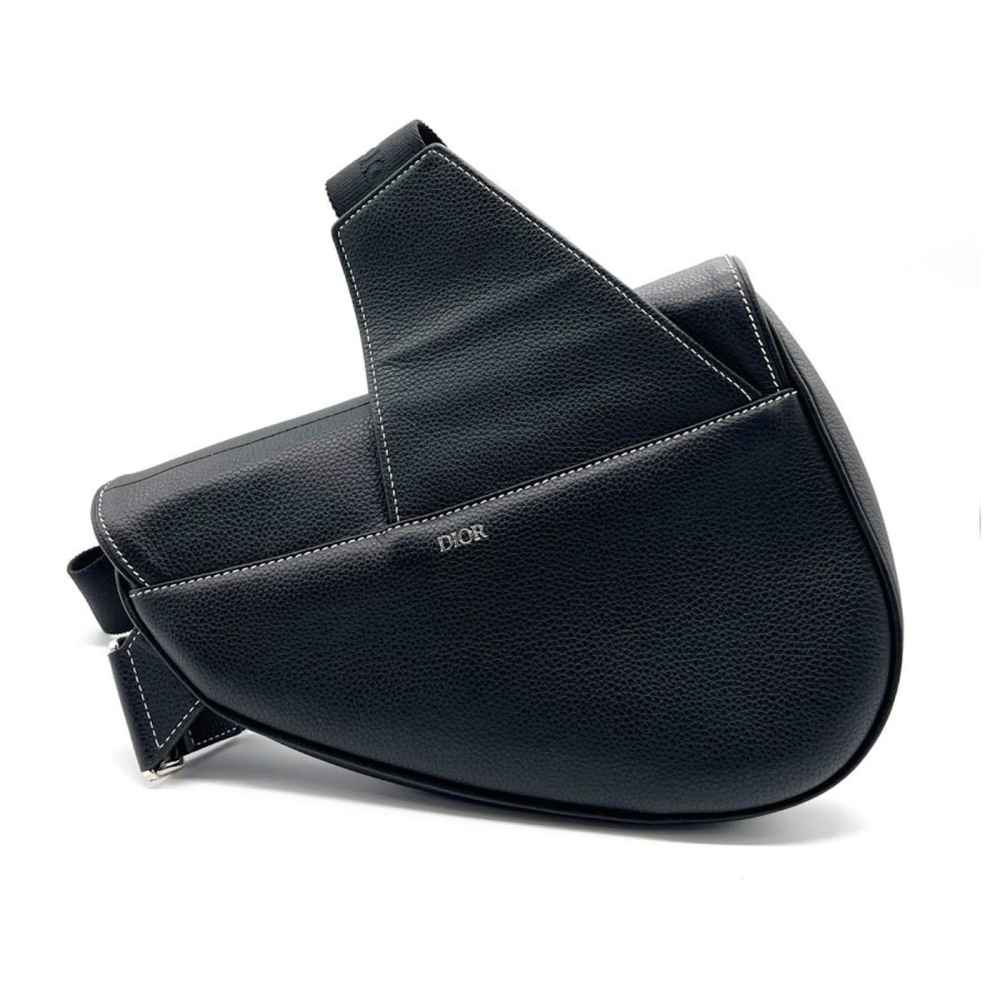 Dior Black Premium Saddle Bag-thumb-1