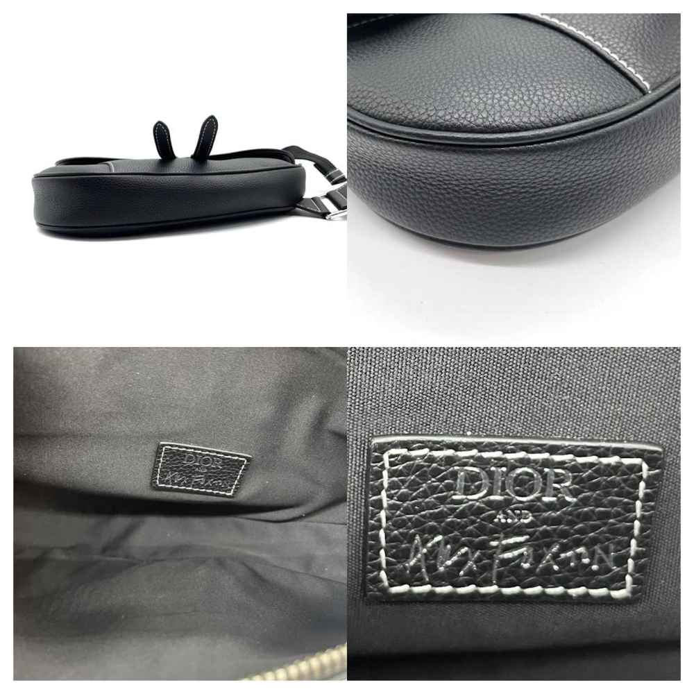 Dior Black Premium Saddle Bag-thumb-3