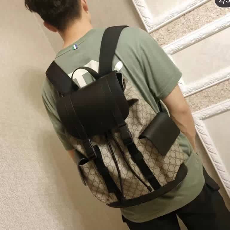 Gucci Brown Premium Backpack-1