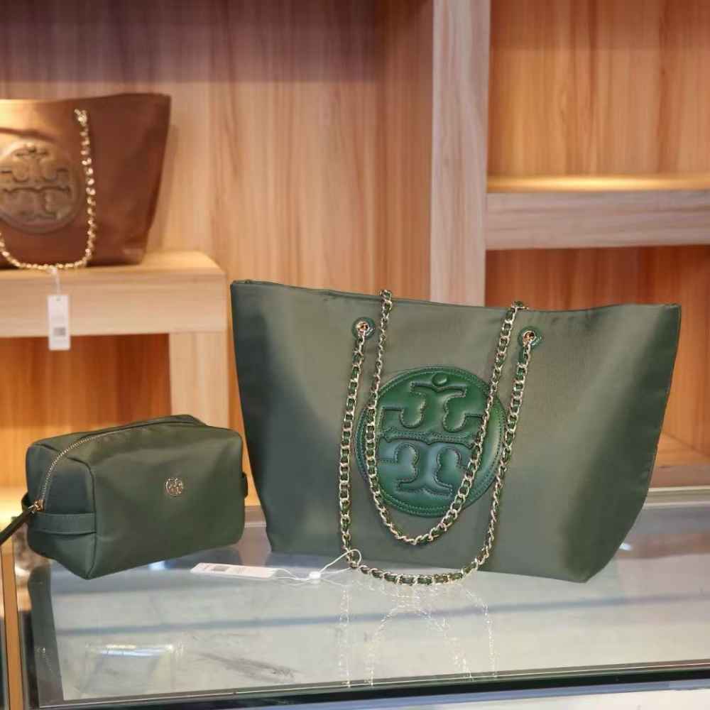 Tory Burch Medium Eleanor Green Bag-thumb-0