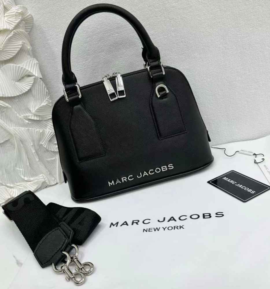 Marc Jacob Black Leather Bag-thumb-0