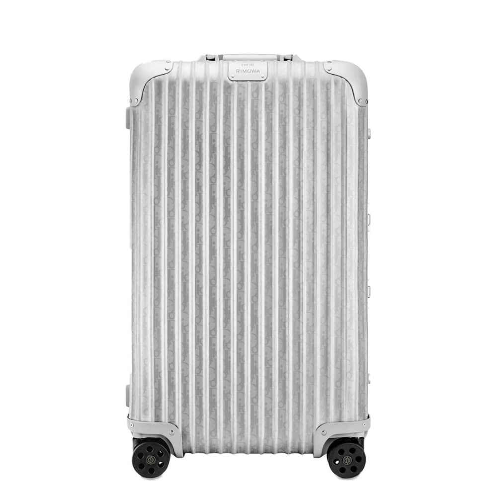 Dior Silver Premium Trunk Trolley Bag-thumb-0