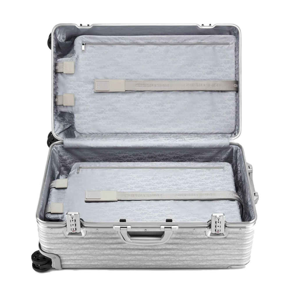 Dior Silver Premium Trunk Trolley Bag-thumb-2