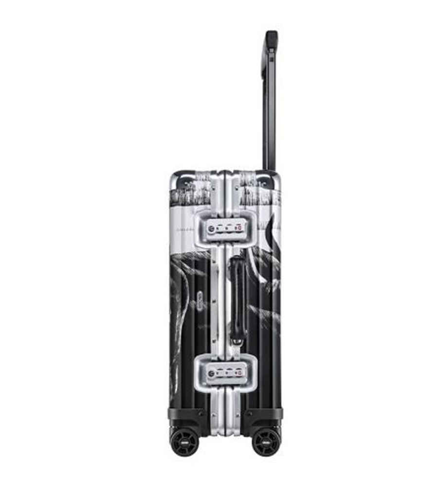 Rimowa Black Yue Minjun Limited Edition Premium Cabin Trolley Bag-2