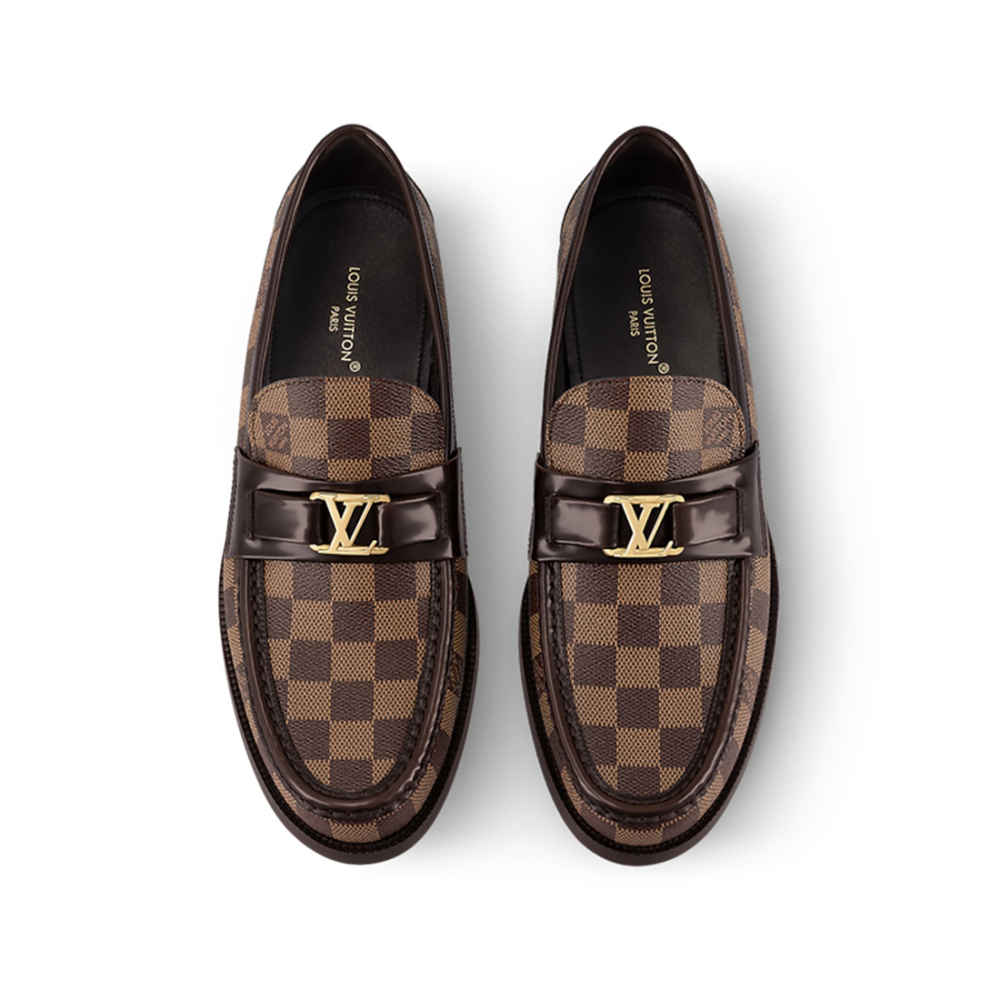 Louis Vuitton Brown Premium Quality Loafer-thumb-3
