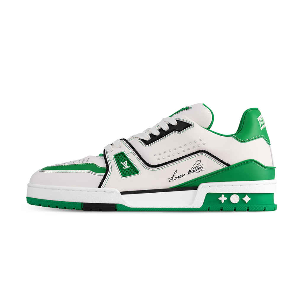 Louis Vuitton Green Premium Quality Sneakers-thumb-0